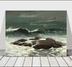 WINSLOW HOMER - Summer Squall - CANVAS ART PRINT POSTER - Ocean Waves - 10x8"