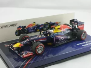 Minichamps Red Bull RB9 S. Vettel Bahrain GP World Champion 2013 1/43 410130201 - Foto 1 di 3