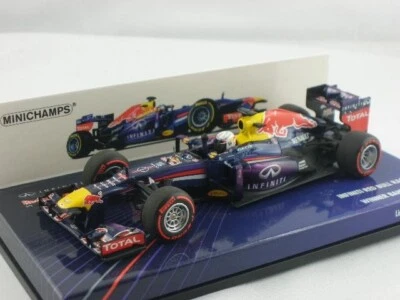 Minichamps Red Bull RB9 S. Vettel Bahrain GP Weltmeister 2013 1/43 410130201 - Bild 1 von 3