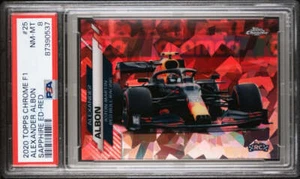 PSA 8 - /5 Alexander Albon #25 - Sapphire - Red - 2020 Topps Chrome F1 - Bild 1 von 2
