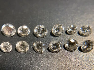 Lot 12 Diamants Naturels Non Traités 2-2,6mm 0,62ct (Total) FMG Collection - Picture 1 of 4