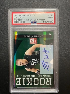 Donruss Elite JJ Watt Turn of the Century 2011 automático/499 #145 PSA 9 Foto 1 de 2