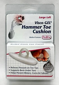 NEW PediFix Visco-Gel Hammer Toe Cushion P53-LL~ Large Left~ Women Sz 11+ Men 9+ - Picture 1 of 4