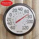 Taylor Extra Large Indoor Outdoor Thermometer 13.25 inch Dial Patio Temperature