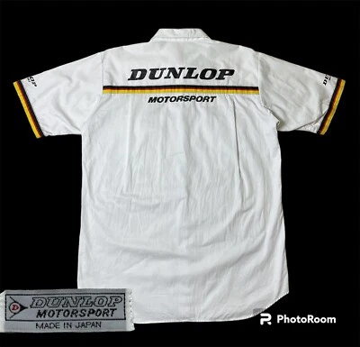 CAMISA UPP VINTAGE ANOS 90 DUNLOP MOTORSPORT BUTTON - Imagem 1 de 4