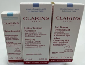 CLARINS Lozione Tonificante Purificante, Latte Detergente Velluto, Kit Multi-Mist Idratante - Foto 1 di 5