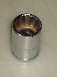 NUEVO ENCHUFE DE UNIDAD DE 1/2" 25/32", 12 puntos, EE. UU., CROMO PULIDO, EE. UU., PROTO # 5425 - Imagen 1 de 1