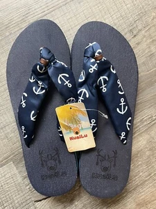 KuaiLu Flip Flops Women's 8 Yoga Foam with Arch Support Sandals Non-Slip Anchors - Picture 1 of 6