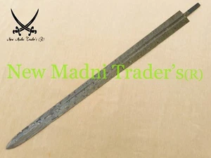 38 INCH DAMASCUS VIKING/MEDIEVAL FULL TANG TWISTED PATTERN SWORD BLADE - Picture 1 of 5