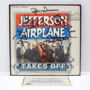 Jefferson Airplane Takes Off 1966 KOMPLETTE BAND (5) signiertes Autogrammalbum - Bild 1 von 10