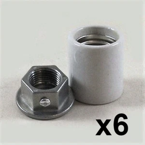 Set of 6 Porcelain 1/2" Light Sockets for Gilbarco Gas Pumps, More (FP104) - Picture 1 of 1