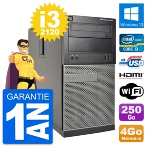 PC Tour Dell OptiPlex 390 MT i3-2120 RAM 4Go Disque 250Go HDMI Windows 10 Wifi - Photo 1/5