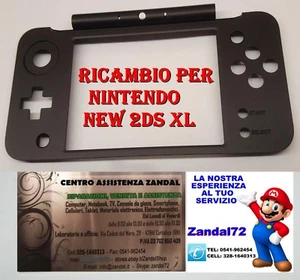 COVER CASE SCOCCA DI RICAMBIO PER NINTENDO NEW 2DS XL COLORE NERO 2DSXL SHELL - Picture 1 of 8