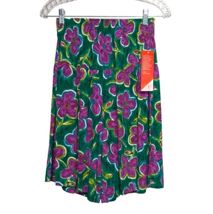 Vintage 90s Floral Oversized Flowy Culotte Shorts M Colorful All Over Print NWT - Picture 1 of 11