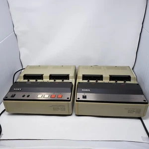 SONY CCP-110 & CCP-112 Combo Stereo Cassette Tape Hi-Speed Duplicator Recorder - Picture 1 of 15