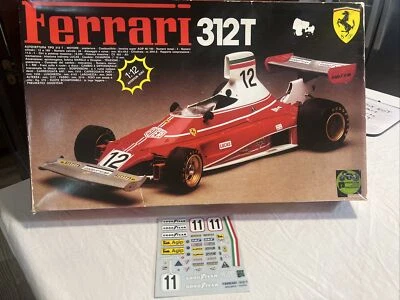 1975 Protar Ferrari 312T Kit Modelo Folha Decalque Vintage Escala 1:12 Substituição - Imagem 1 de 4