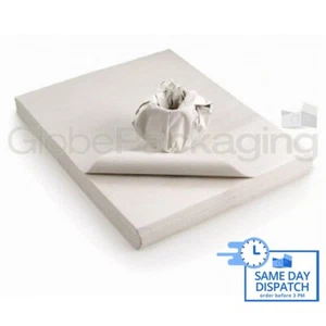 50 x Sheets Of WHITE PACKING PAPER Offcuts Chipshop - Picture 1 of 7