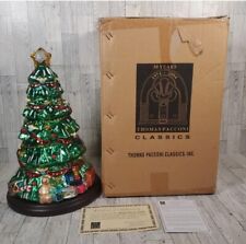 NEW! Thomas Pacconi Classics Christmas Tree 16” Blown Glass Tabletop Vintage 340