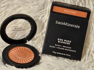 bareMinerals Gen Nude Blonzer Blush + Bronzer 3.8g Kiss Of Rose - Picture 1 of 1