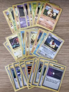 Pokemon Near Complete 31x Shadowless Base Set Card Bulk Lot Non Holo Mint - Picture 1 of 5