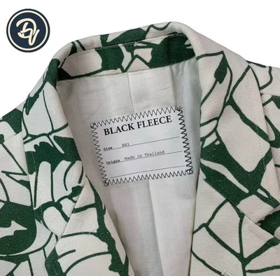 ¡Como nuevo! Blazer BB3 / 42 R Brooks Brothers "Vellón Negro" Verde Floral Lona Foto 1 de 4