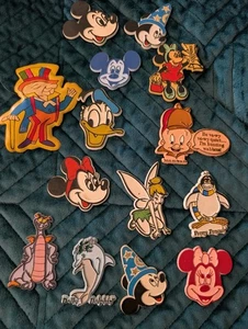 Disney Fridge Character Cartoons Vintage Magnets Lot 14 Mickey Minnie Donald Etc - Picture 1 of 4