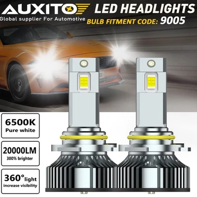 AUXITO 9005 LED Bulb Headlight Conversion Kit 22000LM  Bright 6000K Cool White Foto 1 de 4