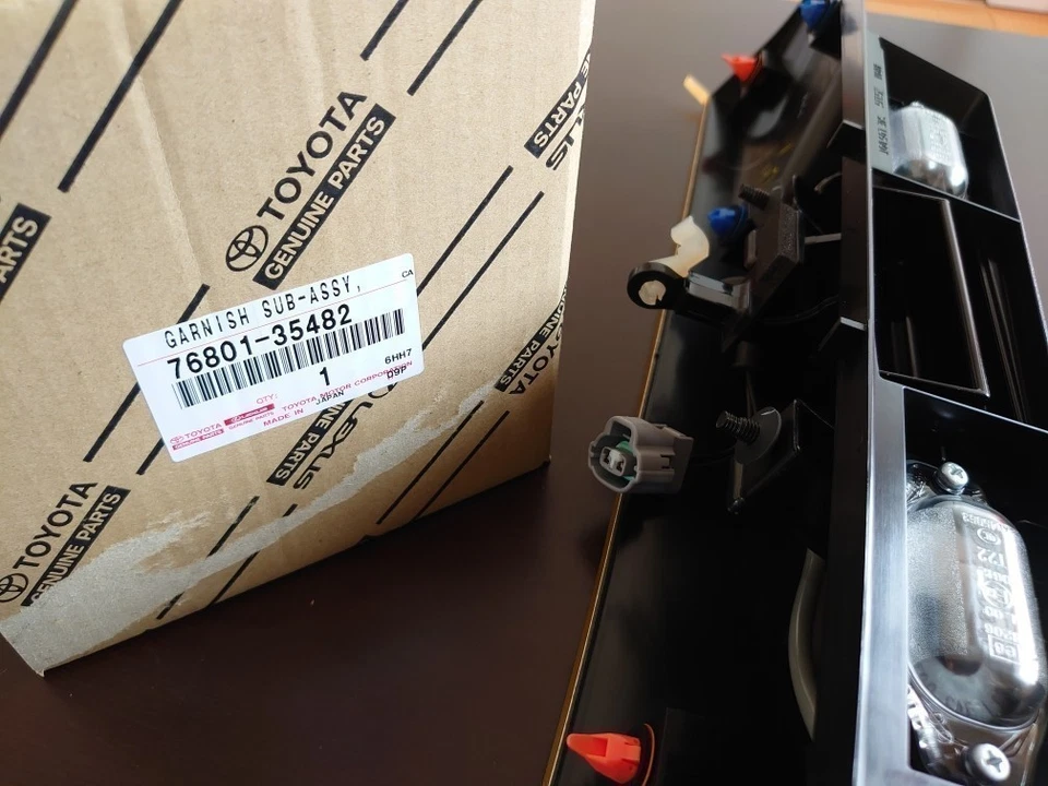 TOYOTA FJ CRUISER GSJ1# 07-14 genuino manija puerta trasera adorno 76801-35482 Japón Foto 1 de 1