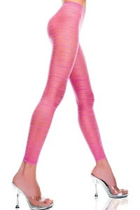 sexy MUSIC LEGS ultra SHEER striped FOOTLESS tights PANTYHOSE leggins STOCKINGS - Picture 1 of 1