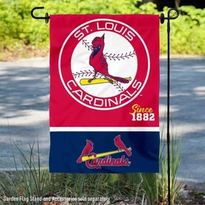 St. Louis Cardinals Retro Vintage Throwback Garden Flag and Yard Banner - Picture 1 of 5