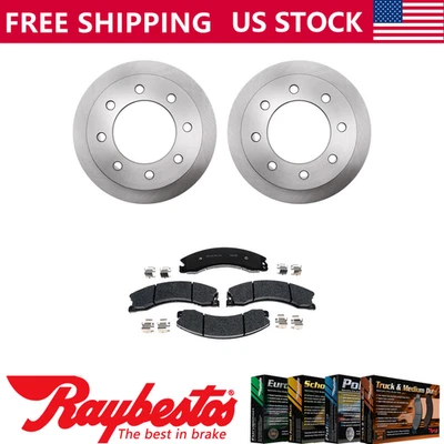 Kit de rotores de freno traseros + juego de pastillas metálicas para Chevrolet Silverado 3500 HD 2015 Foto 1 de 4