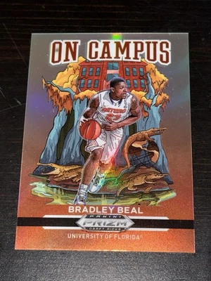 Selecciones del draft Panini Prizm 2021 Bradley Beal en el campus plateado #18 estuche hit ssp Foto 1 de 2
