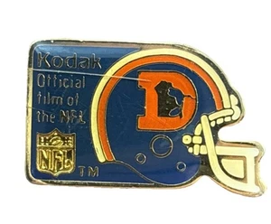 Spilla Denver Broncos Kodak 1989 film ufficiale della NFL bavero vintage - Foto 1 di 5