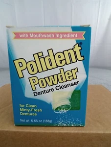 Vintage Polident Powder Denture Cleaner Movie Prop New 90s - Picture 1 of 8