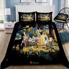 Snow White On Black Theme Quilt Duvet Cover Set Single Comforter Cover Bed Linen