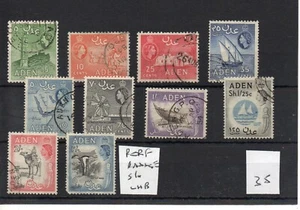 Adén (35) Elizabeth 1953 - selección definitiva - usado - SG Cat £5 - Imagen 1 de 1
