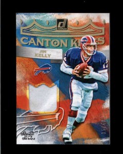JIM KELLY 2022 DONRUSS CANTON KINGS STUDIO SERIES JERSEY RELIC #15/49 BC9225