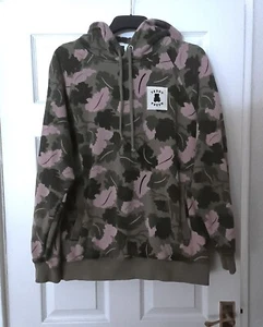 Men's Teddy Fresh hooded sweatshirt in camouflage leaf design . Size L - Picture 1 of 9