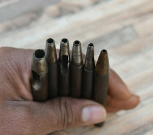 6pcs Vintage Iron Handmade Leather Craft Project Holing Punch Stamp Seal Tool - Picture 1 of 9