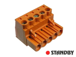 2pcs WEIDMULLER BLZ 5,00/05/180, 5-POSITION PLUGGABLE SCREW TYPE TERMINAL BLOCK - Imagen 1 de 3