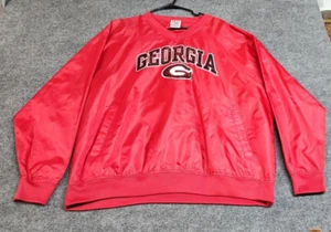 Georgia Bulldogs UGA Red Oak Vneck Pullover Windbreaker Adult Extra Large XL Red - Bild 1 von 12