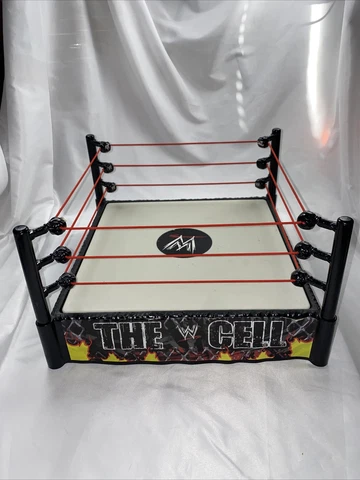 WWE The Cell Hell In A cell Ring 2010 mattel spring action mat Cover