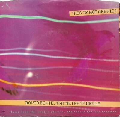 Picture Sleeve ONLY: David Bowie/Pat Metheny Gp: "This Is Not America" - fm '85! - Image 1 of 2