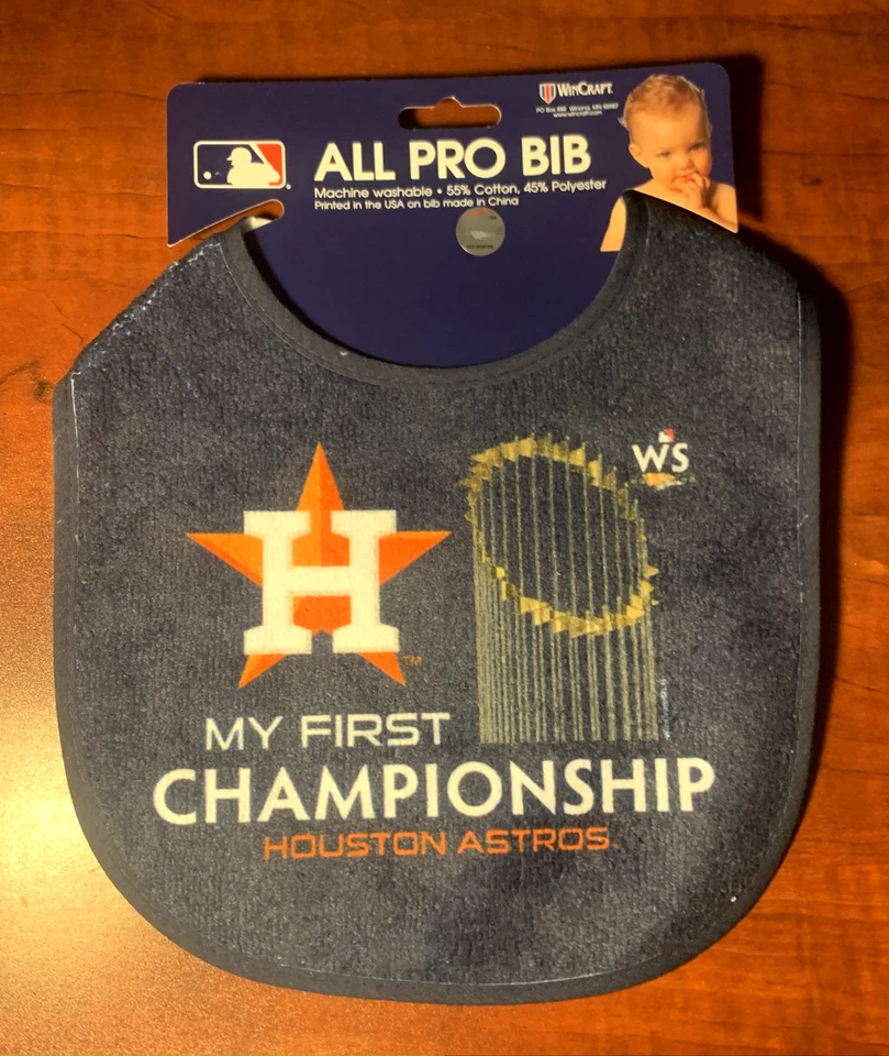 🏆🍼 Houston Astros My First Championship All Pro Bib 2022 MLB World Series 🔥 - Image 1 of 1