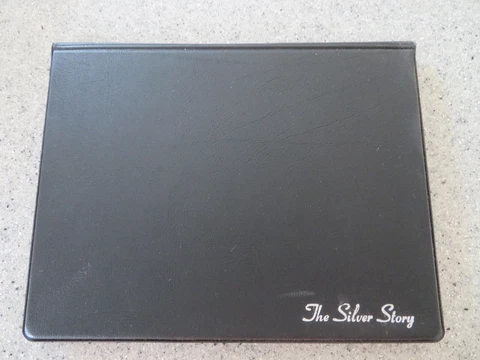 THE SILVER STORY silver coin/bill set, 1921 Morgan dollar, 1922 Liberty Peace, + Cover