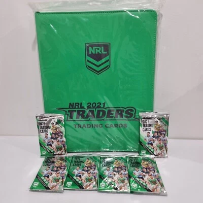 HARD TO FIND ~ 2021 TLA TGI NRL traders album / folder + 6 hobby pack combo - image 1 of 4