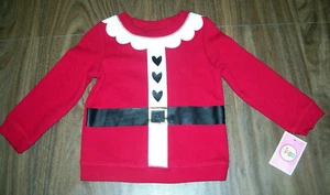 Top de vacaciones de Navidad para niñas talla 2T traje de Santa Circo nuevo con etiquetas - Imagen 1 de 3