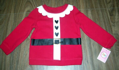 Top de vacaciones de Navidad para niñas talla 2T traje de Santa Circo nuevo con etiquetas Foto 1 de 3