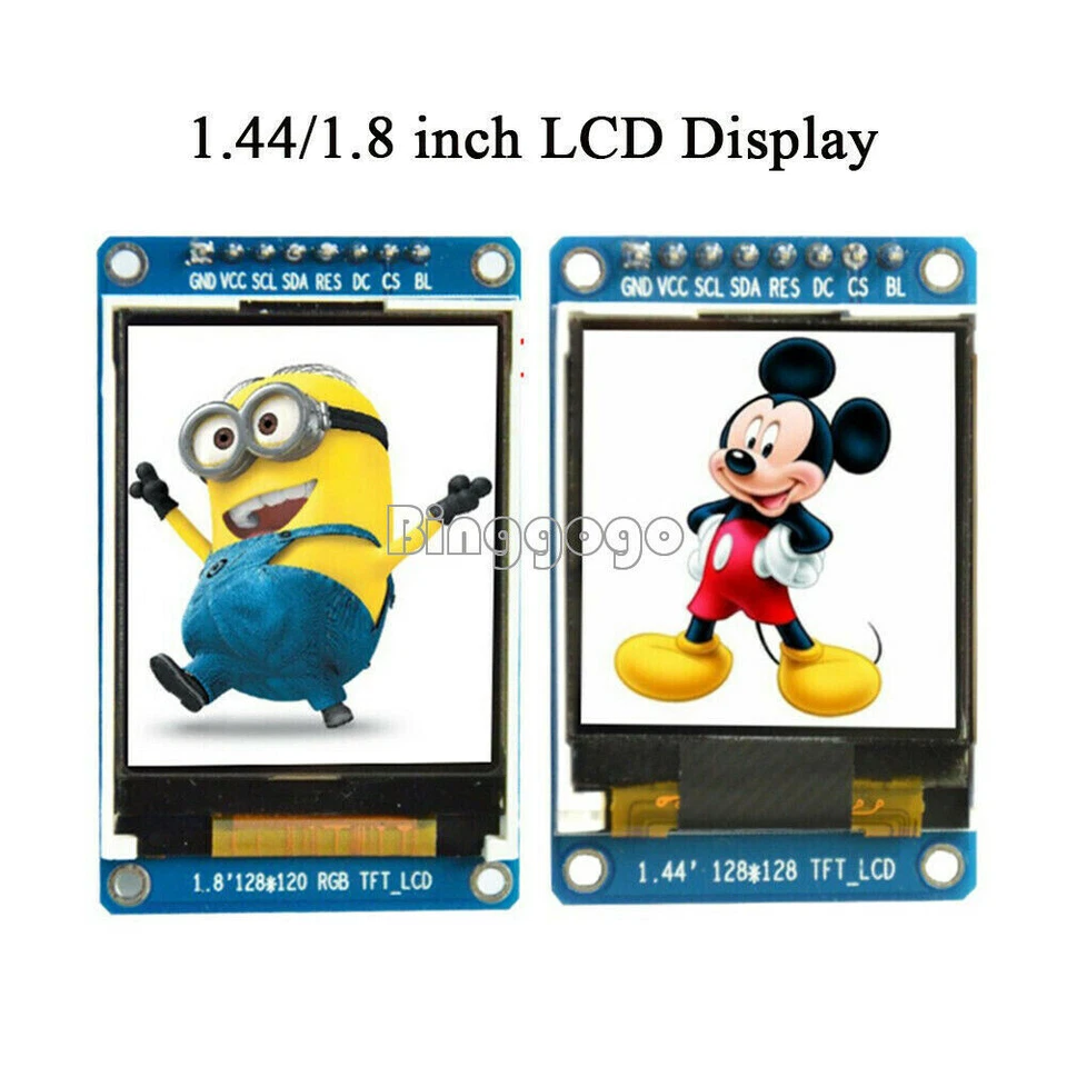 1.44/1.8''inch TFT Full Color 128x128 128x160 SPI LCD Display Module for Arduino - Bild 1 von 1