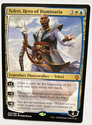 MTG Teferi, Hero of Dominaria Dominaria 207/269 Regular Mythic - Image 1 of 2